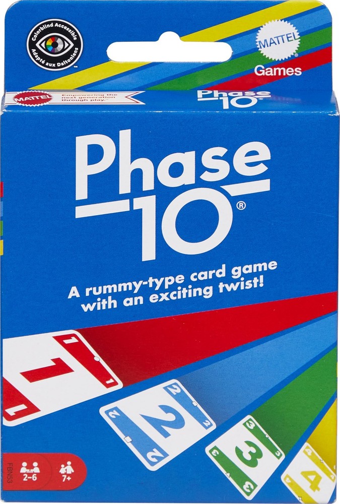 Mattel Games Phase 10 Card Game with 108 Cards, Great Game for Kids, Family or A