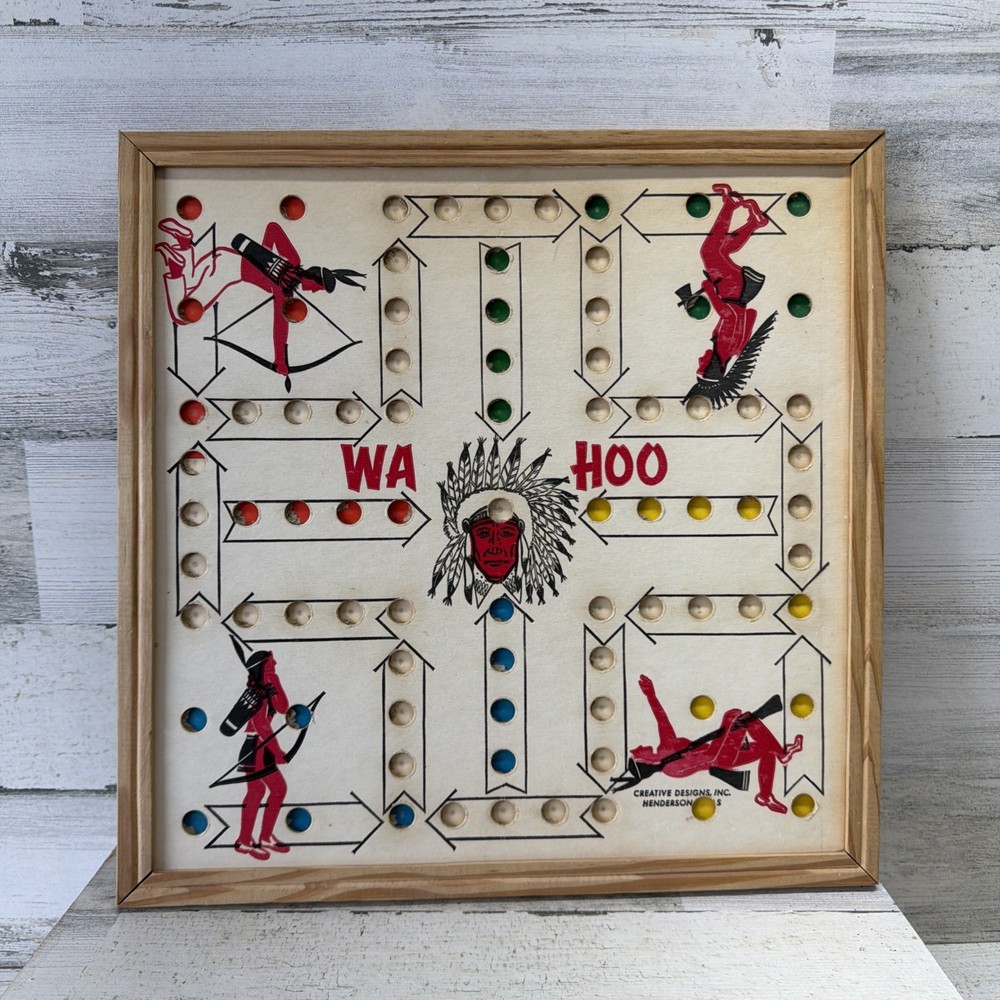 Vintage Creative Ideas Inc. WA HOO Marble Board Game, BOARD ONLY, Gatesville TX