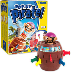 TOMY Pop-Up Pirate Board Game – Fun Family Game Night Activity for Kids Ages 4+
