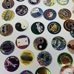 Vintage 1990’s Huge Lot Of Pogs 211 Plus Cases Holographic Lenticular Disney
