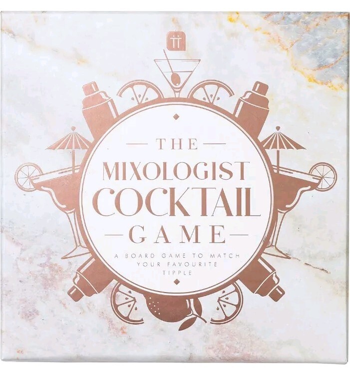 Mixologist Cocktail Trivia Board Game, Adults Games Night, After Dinner Party