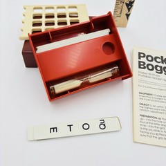 Vintage 1980 Parker Brothers Pocket Boggle Travel Slide Box Game Complete