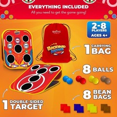 Family-Friendly 2-in-1 Bean Bag Toss & Pinball Game – Perfect for Outdoor Fun
