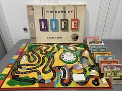 Vintage The Game of Life 1960 board game Milton Bradley Made In USA Complete