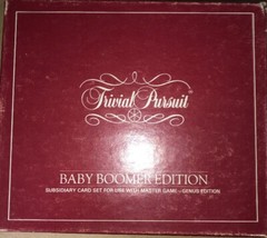 Vintage Trivial Pursuit Baby Boomer Edition Subsidiary Card Set For Master Game