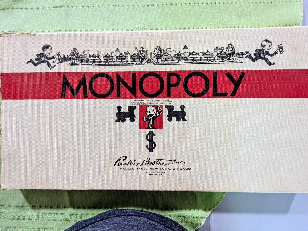 Vintage No. 9 White Box Edition Monopoly