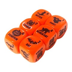 for Ages 8+ – Fast-Paced Family Games with Custom 6 Sided Dice, Witch Counter…