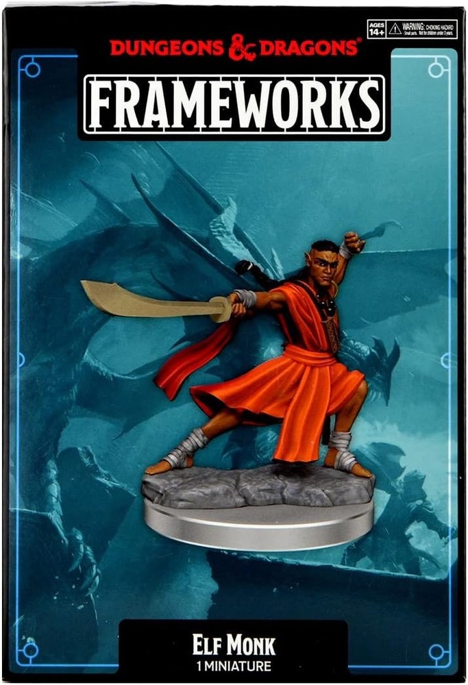 Dungeons & Dragons Frameworks: W01 Elf Monk Male