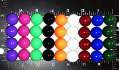 20mm Marbles 9 Colors 4 each 36 Opaque 20 mm Acrylic Plastic Marbles Board Games