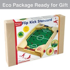 Flipkick: Wooden Tabletop Football/Soccer Pinball Games, Indoor Portable Sport T