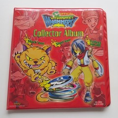 1990s Slammer Whammers OFFICIAL COLLECTOR RED ALBUM Pog Cap Imperial BINDER