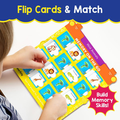 Memory Game for Kids Ages 3+ Years | Fun Matching Game – 12 Theme Cards & 3 Leve