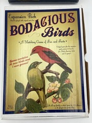 Bodacious Birds Board Game w Expansion Pack RARE Independent Retired, 13 in 1