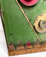 1934 Lindstrom Steeplechase Bagatelle Horse Race Game Wooden Pinboard
