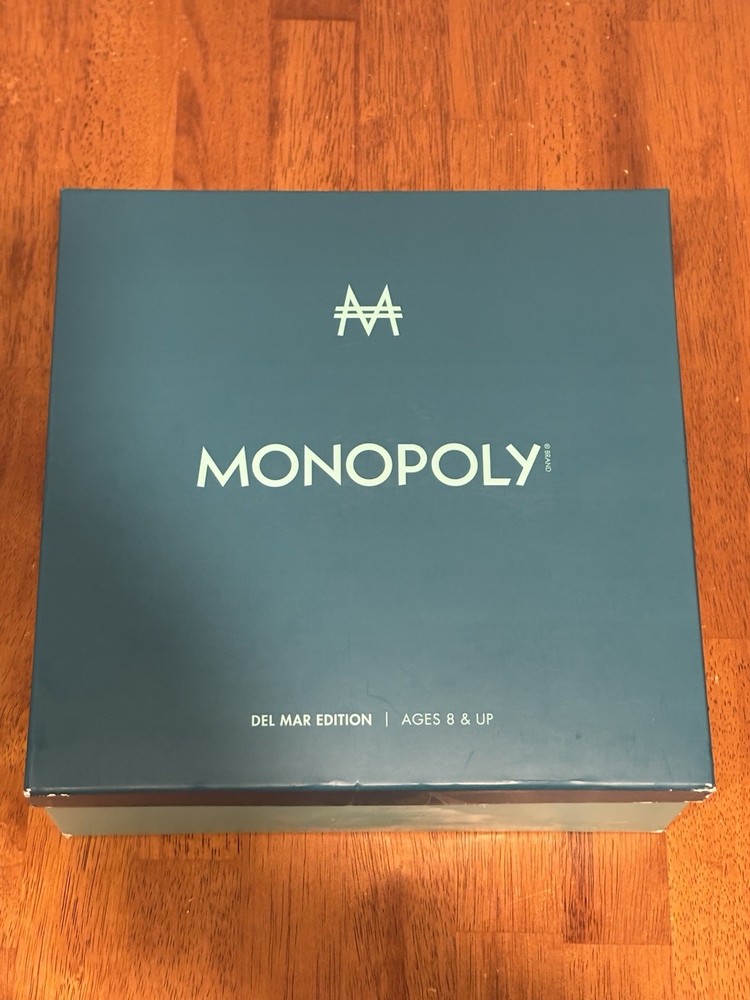 WS Game Company MONOPOLY Del Mar Shagreen Edition Luxury Board Game Brand New