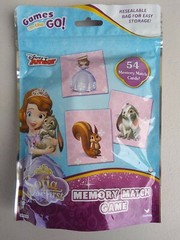 Sofia The First Memory Match Game Disney Princess Resealable Bag New 54 Cards
