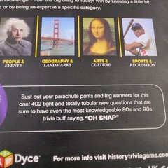 HISTORY Channel Trivia Board Game Deluxe Edition with 80s & 90s Expansion Pack