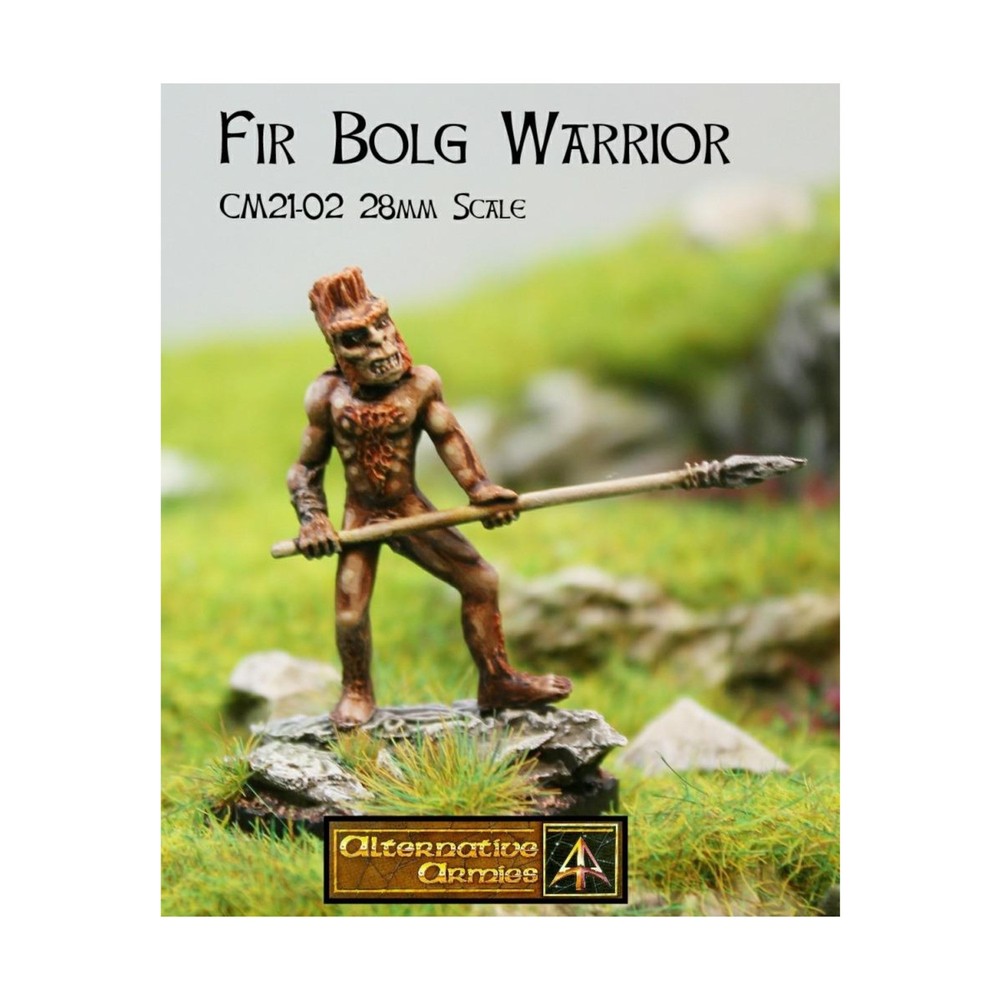 Alternative Armies Mini 28mm Fir Bolg Warrior Nude w/Spear Pack New