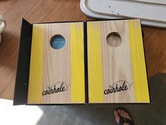 Fun Fun! Table Top Hasbro Coinhole [Mini Cornhole] Game Coin Bouncing Coin Toss