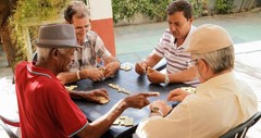 WE Games Double Nine Dominoes – Ivory Color Tiles, Club Size