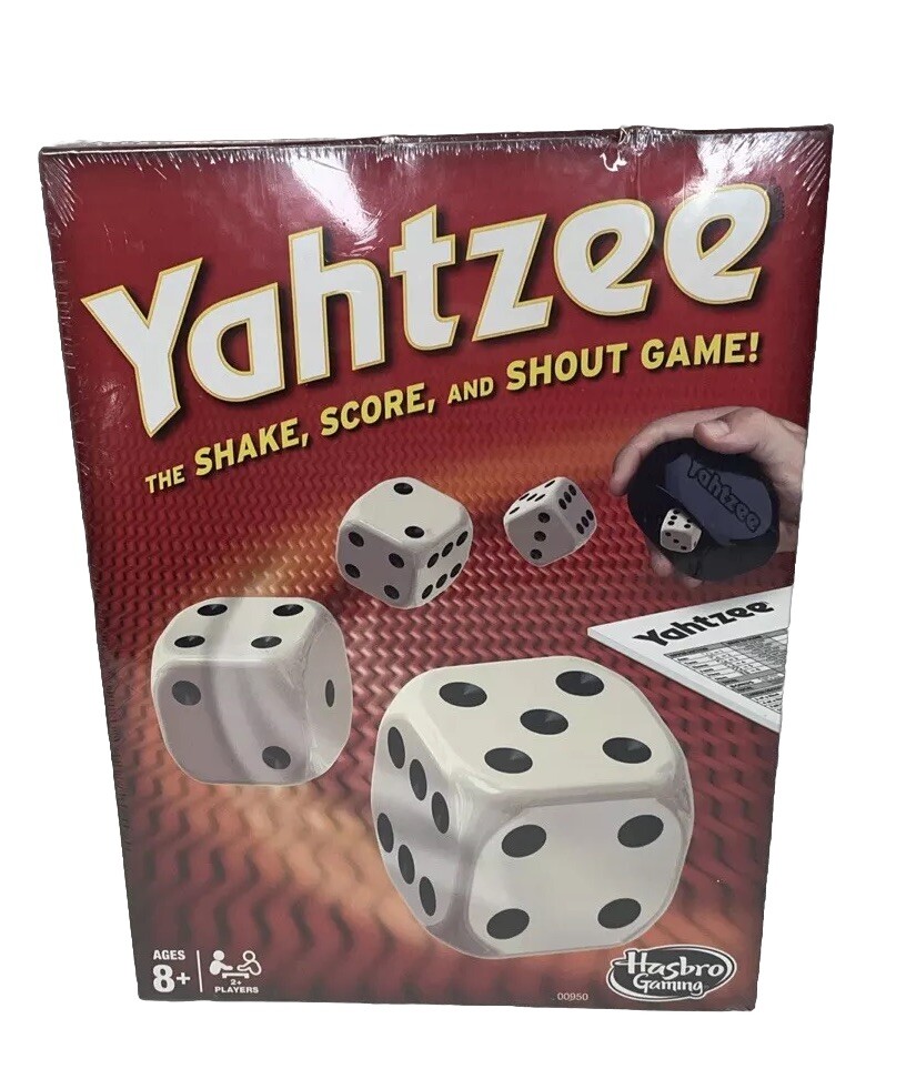 Yahtzee Classic Hasbro Dice Board Game New In Box Sealed Fun Family Word Lovers