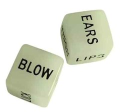 Glow in the Dark Sex Dice 4 Adult Love Games Kama Sutra Couples Gift UV Reactive
