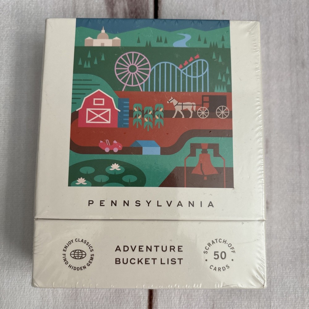 Pennsylvania Adventure Bucket List: 50 Scratch-Off Cards for Outdoor Activities