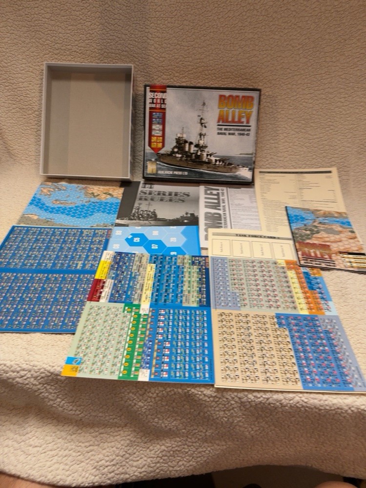 Bomb Alley Mediterranean Naval War 1940-43 Avalanche Press Unpunched Complete