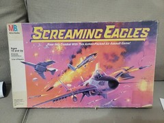 Vtg 1987 Screaming Eagles Board Game Milton Bradley Complete Pre-Owned