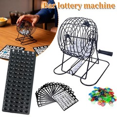 Deluxe Bingo Game Set w/Metal Bingo Cage Perfect for the Whole Family FriendsANY
