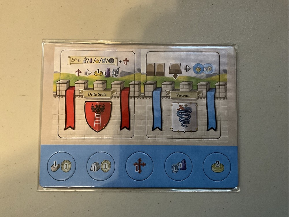 Lorenzo Il Magnifico: Promo Visconti/Della Scala (2021) NEW UNPUNCHED for game