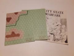 City State Warfare board game 1982 COMPLETE unpunched Judges Guild vintage