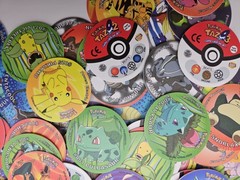 Lot of 500 Random Mix Of 2002 Pokemon Tazos From 1st Generation Pokemon Tazos