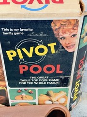 Vintage Milton Bradley Pivot Pool Table Top Game 1972 Complete W/ Box *READ*