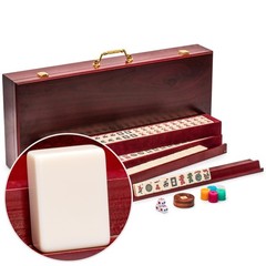 Yellow Mountain Imports American Mahjong Set – Classic Royale II with Redwood Ve
