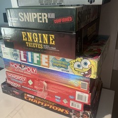 Board Game Lot-Mixed Titles- Incomplete/missing Pieces- For Parts Or Restoring