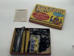Vintage Anagrams Word Game Transogram Complete w Original Box Instructions