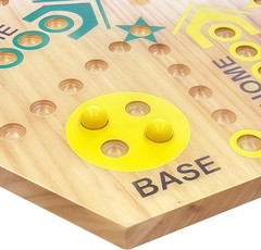 Deluxe Double-Sided Wooden Marble Game for 2-6 Players – Exciting Fast Track Fun