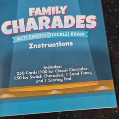 Chuckle & Roar Family Charades Card Game, 2 Ways to Play, Ages 5+, 3+ Players