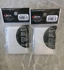 2 Pack 50 BCW 41 x 63 mm Mini American 41×63 Board Game Clear Soft Poly Sleeves