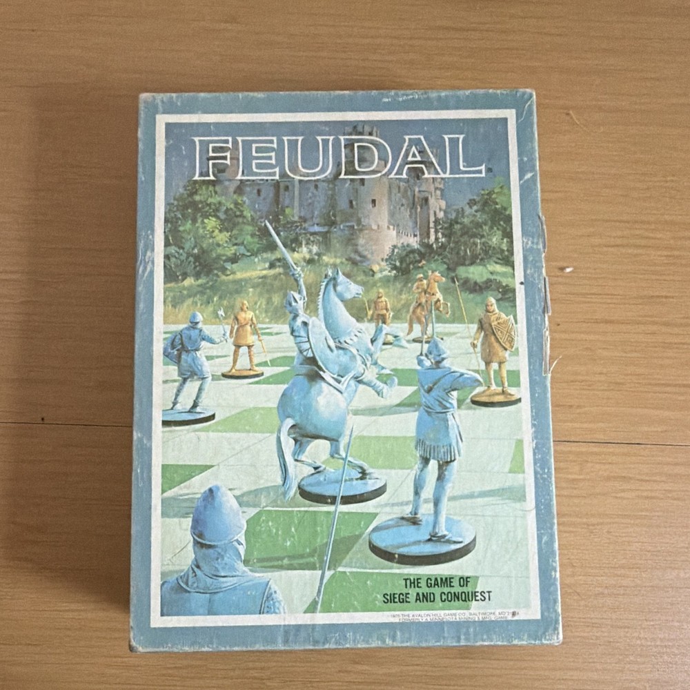 1967 Feudal The Game of Siege Conquest 3M Bookshelf Games Board Game-Complete!
