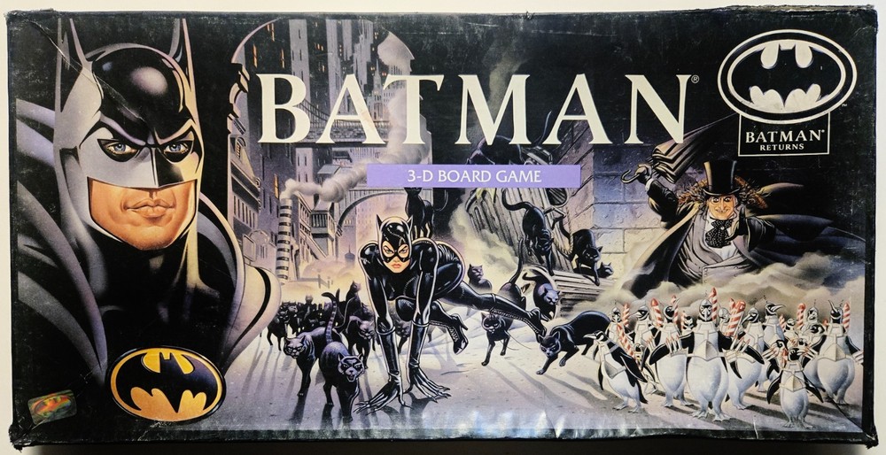 Vintage 1992 Batman Returns 3D Board Game *COMPLETE IN BOX* Parker Brothers DC