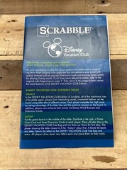 Disney Vacation Club Scrabble Board Game USAopoly 2014 Hasbro, Complete