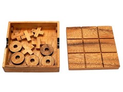 Tic Tac Toe Wood Coffee Tables Family Games to Play and a Classic Game Home 5.5″