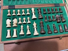 Wegiel Handmade European Professional Tournament Chess Set With Wood Case