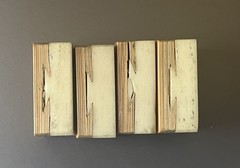 lot 4 Quality Vtg 1920s Mahjong Bone/Bamboo Replacement Tiles 2 BAM thick bone