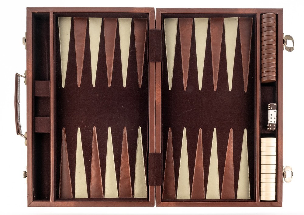 Vintage Pro Tournament Backgammon Set For Restoration 70-80s 23.5″ 1.4″ Checkers