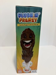 Weird “Flushin’ Frenzy” Board Game w/ Toilet Plunger and Happy Poop Gift Toy NEW