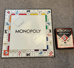 1946 Parker Brothers Monopoly Game and Board – See Description