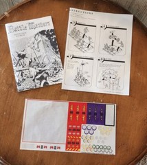 Vintage 1992 Milton Bradley BATTLE MASTERS Instruction Booklet Extra Stickers